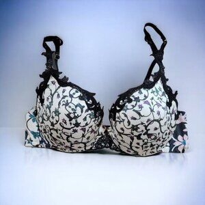 Pleasure State‎ Couture Floral FIligree Bra with Lace Straps - Size 34D